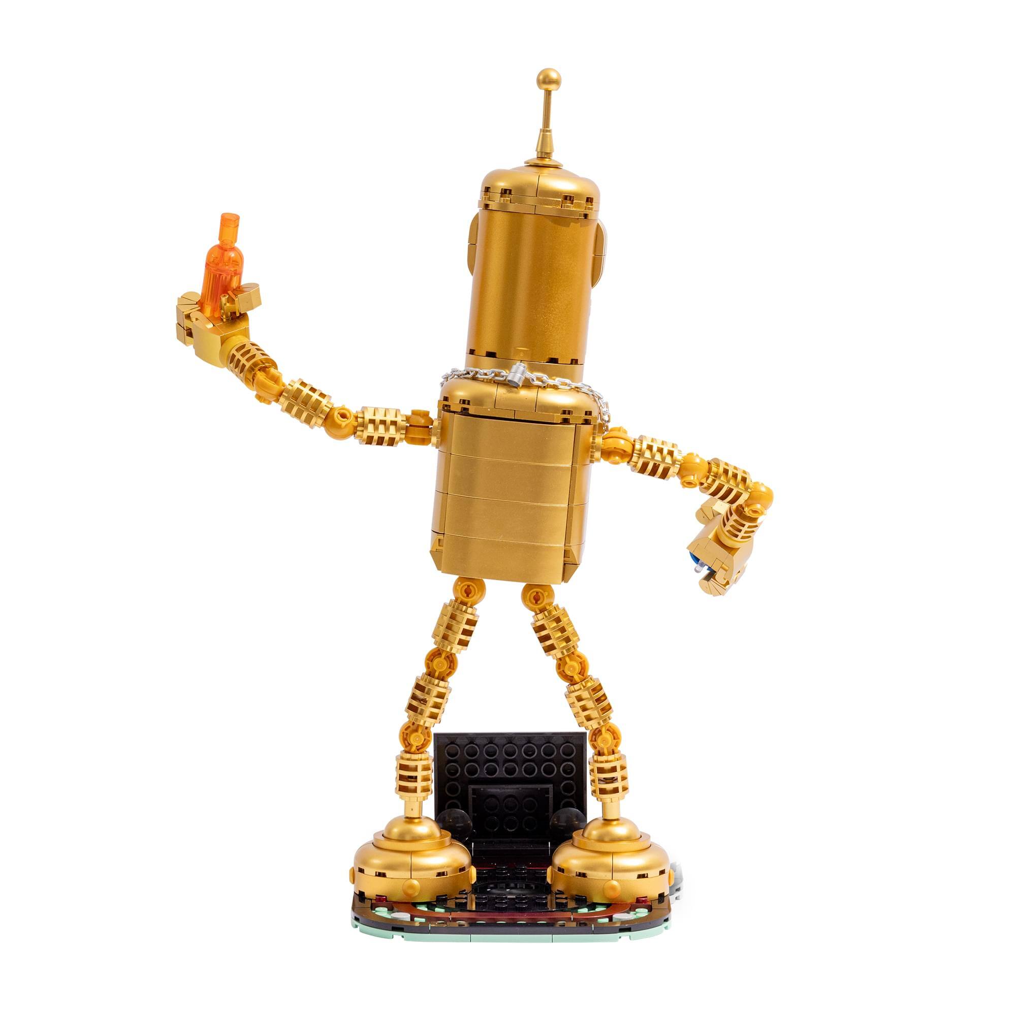 Alt View 2. Brickcraft - Brickcraft Futurama Glorious Golden Bender 396-Piece Building Kit - Multi-Colored.