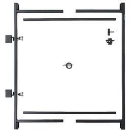 Adjust-A-Gate - Steel Frame Gate Building Kit, 60"-96 Inch Wide Opening (2 Pack) - Black