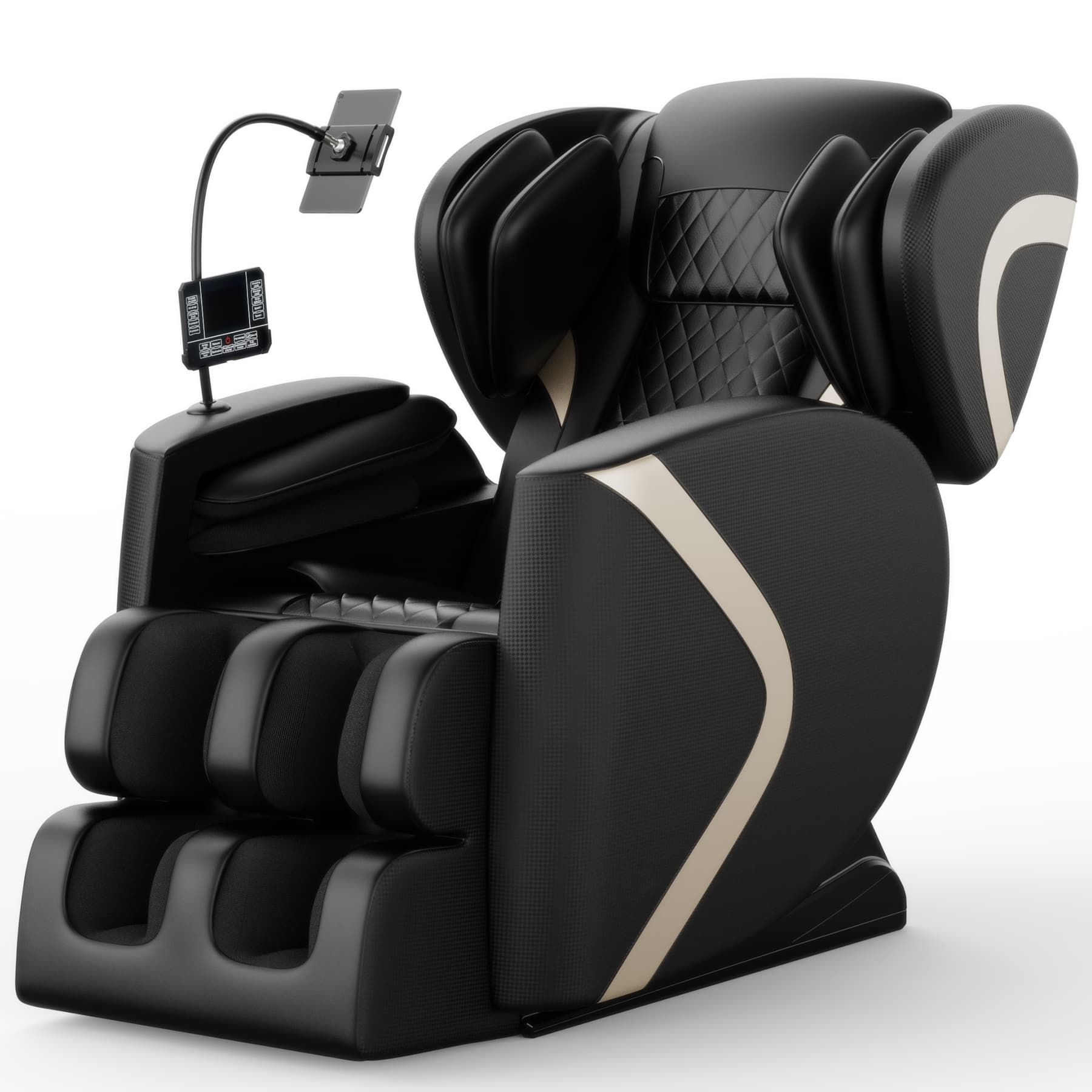 ZACHVO - Zero-Gravity Full-Body Massage Chair - Black