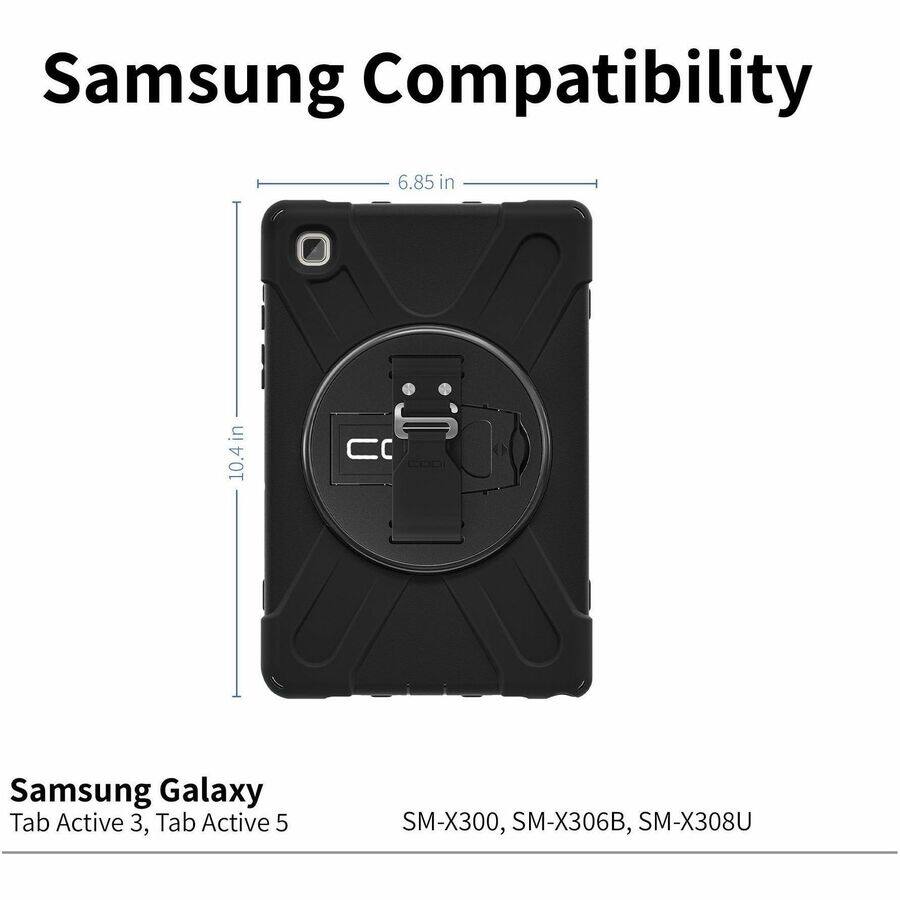 Samsung Compatibility

Samsung Galaxy  
Tab Active 3, Tab Active 5  
SM-X300, SM-X306B, SM-X308U

6.85 in  
10.4 in