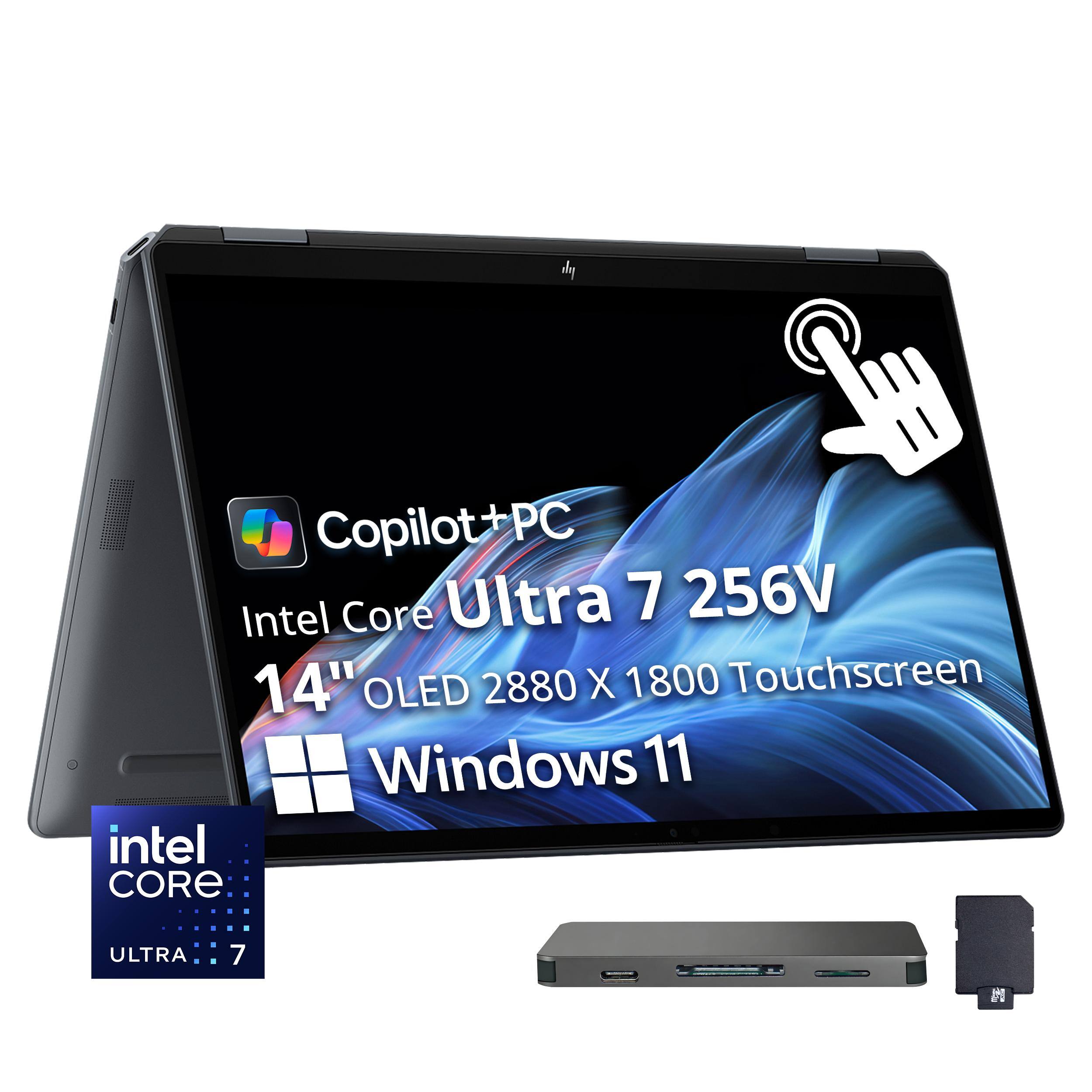 Copilot+PC  
Intel Core Ultra 7 256V  
14" OLED 2880 x 1800 Touchscreen  
Windows 11  
Intel Core Ultra 7