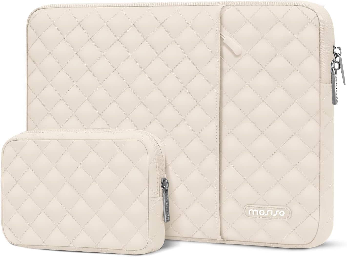 mosiso - Laptop Case Protective Sleeve 13-13.3 inch for MacBook Air Pro 13 14, HP Dell Acer ASUS Lenovo Universal Computer Bag - Sand