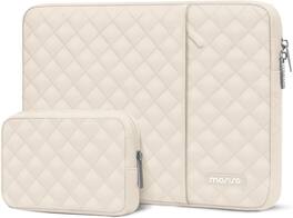 mosiso - Laptop Case Protective Sleeve 13-13.3 inch for MacBook Air Pro 13 14, HP Dell Acer ASUS Lenovo Universal Computer Bag - Sand