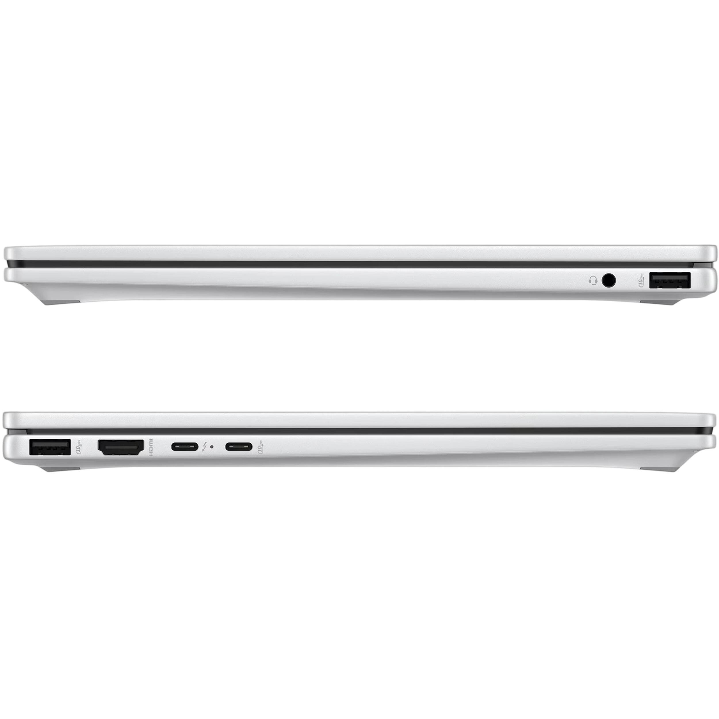 Alt View 4. HP - HP OmniBook 5 Flip 2-in-1 14" 2K Touchscreen Laptop,Intel 7 150U,16GB LPDDR5,2TB SSD,Win 11 Pro,Silver - Silver.