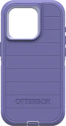 OtterBox - Defender Pro Series Case and Holster - iPhone 15 Pro - Purple