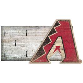 Fan Creations - Arizona Diamondbacks 6" x 12" Mounted Key Holder - Multicolor