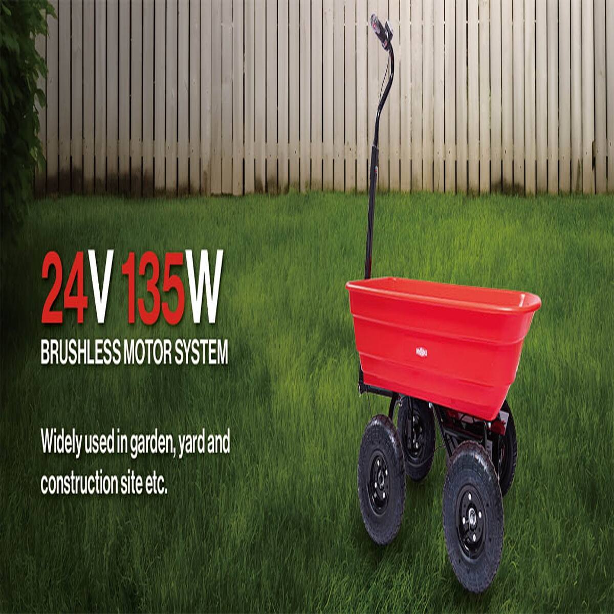 24V 135W BRUSHLESS MOTOR SYSTEM  
Widely used in garden, yard and construction site etc.