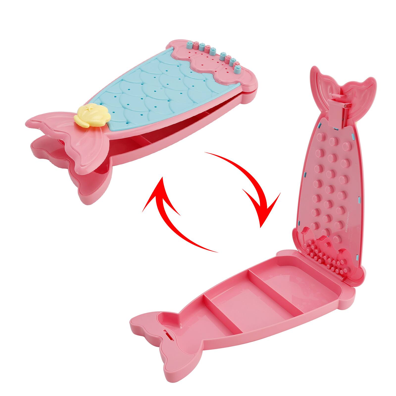 Alt View 8. Topteng - Bracelet Making Kit for Kids - Create 8 Bracelets, Complete DIY Craft Set, Pink, Perfect Gift - Pink.