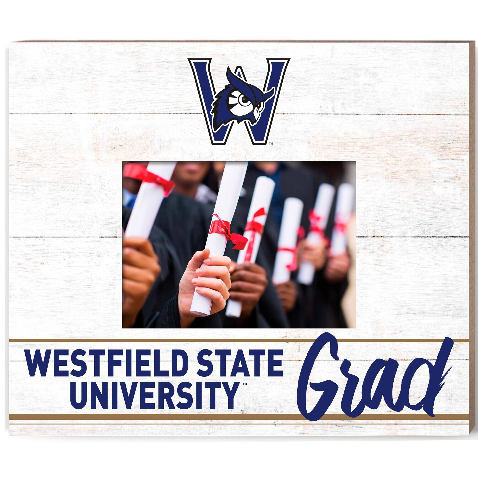 Westfield State Owls 13.5" x 11.5" Grad Frame