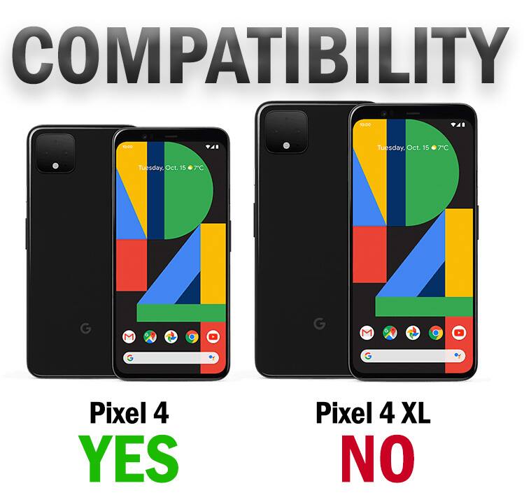 COMPATIBILITY

ROUDO 10:00 Tuesday, Oct. 15 7C

Pixel 4 YES
Pixel 4 XL NO