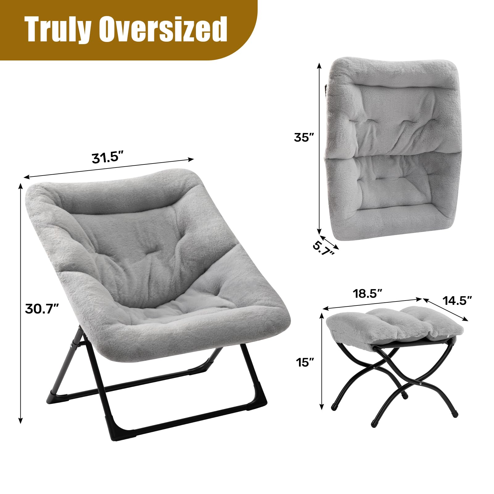 Truly Oversized

31.5"  
30.7"  
15"  
35"  
5.7"  
18.5"  
14.5"