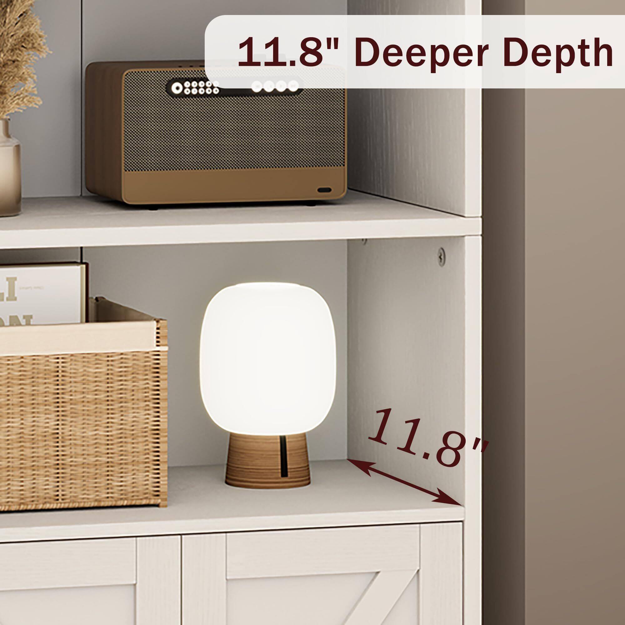11.8" Deeper Depth