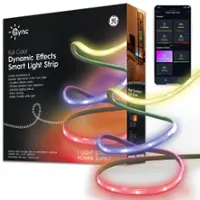 GE - Cync 16 Foot Indoor Smart LED Light Strip - Color Changing - Full Color - Front_Zoom