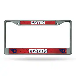Rico Industries - Dayton Flyers Chrome Metal License Plate Frame - Multi