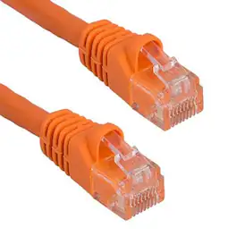 Sanoxy - Cables and Adapters; 25ft Cat5e 350 MHz UTP Snagless Crossover Ethernet Network Patch Cable - Orange