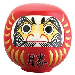 Pacific Trading - Japanese Daruma Doll Dharma Good Luck Zen Statue Figurine 4 inch - Red