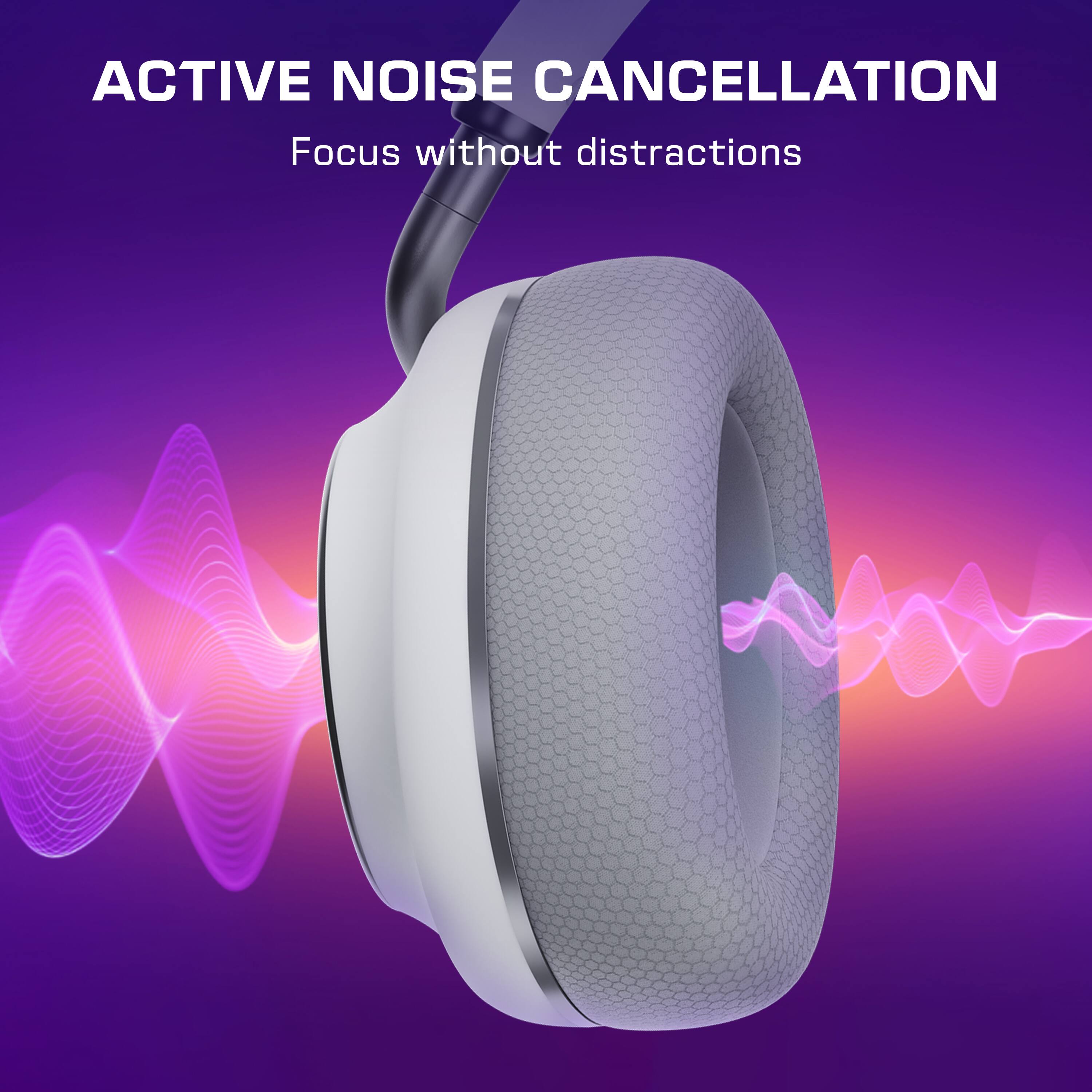 ACTIVE NOISE CANCELLATION  
Focus without distractions