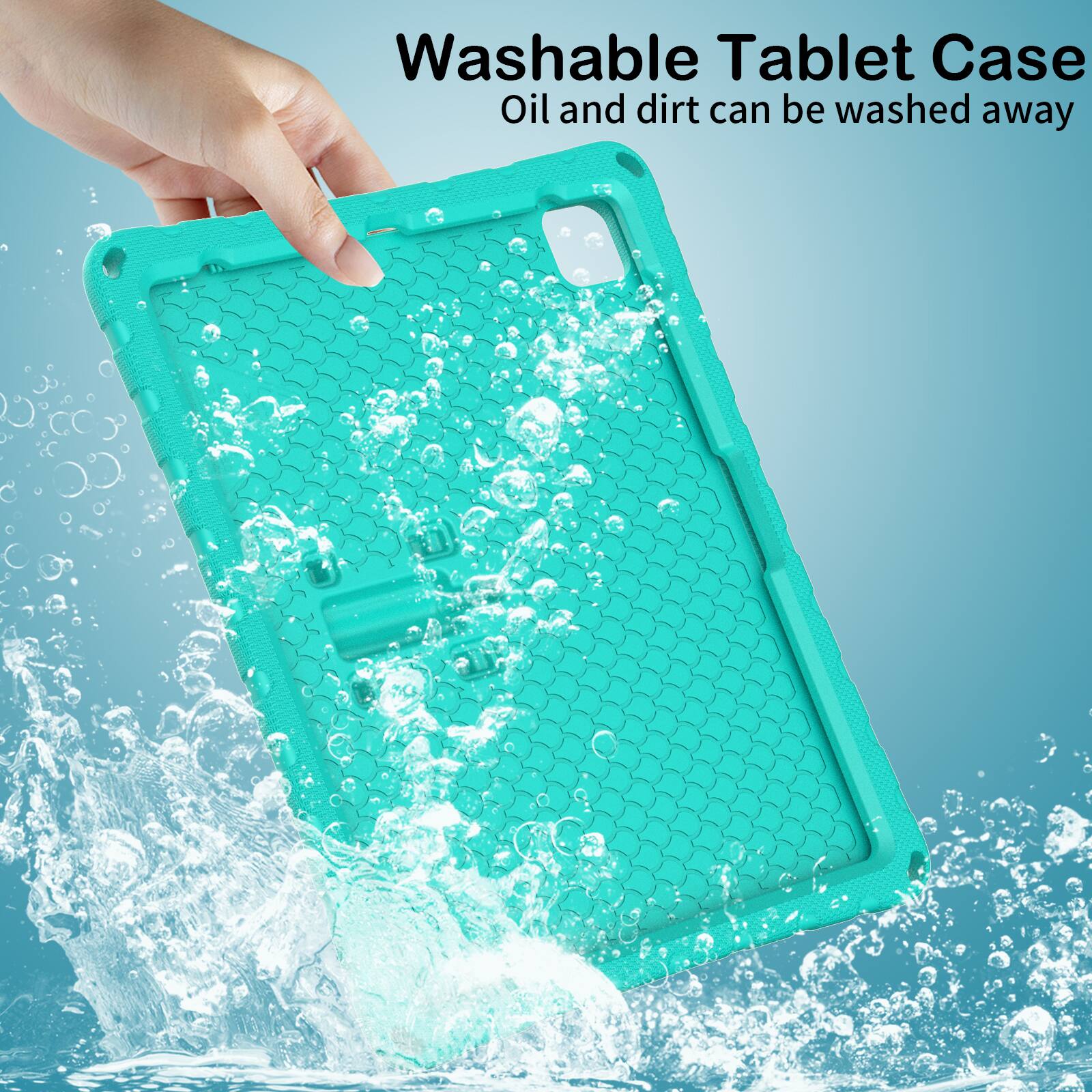 Washable Tablet Case  
Oil and dirt can be washed away