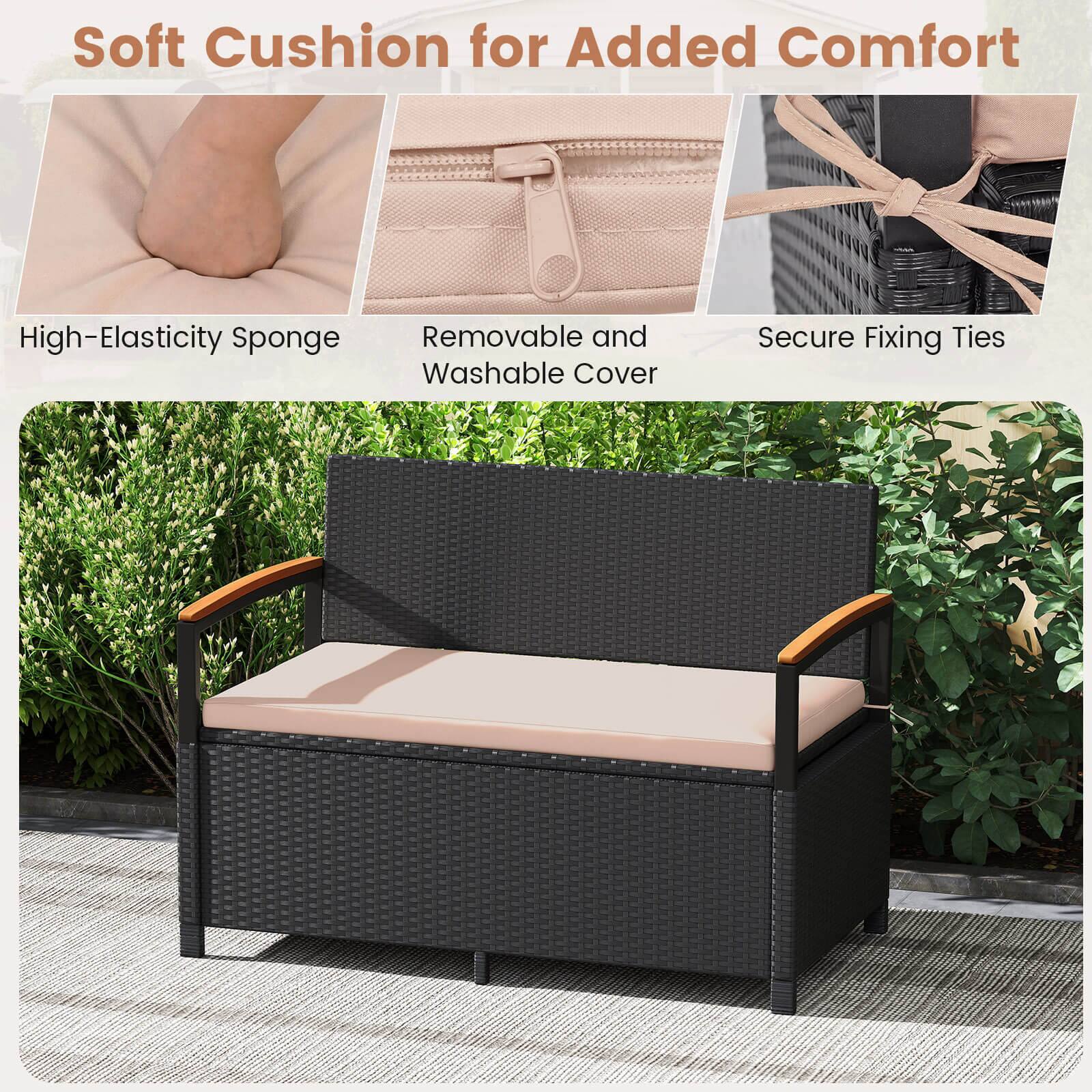 Soft Cushion for Added Comfort

- High-Elasticity Sponge
- Removable and Washable Cover
- Secure Fixing Ties