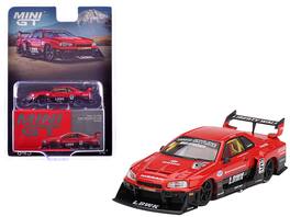Mini GT - Nissan Skyline LB-ER34 Super Silhouette RHD (Right Hand Drive) #5 Limited Edition 1/64 - Red And Black