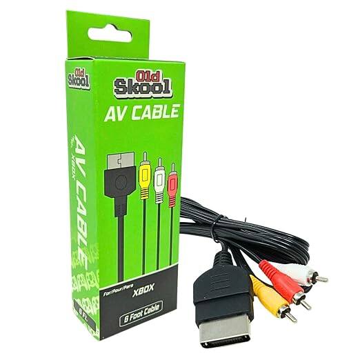 Old Skool AV Cable XBOX VA NON AV CABLE FL. For/Pour/Para 6 Foot XBOX Cable
