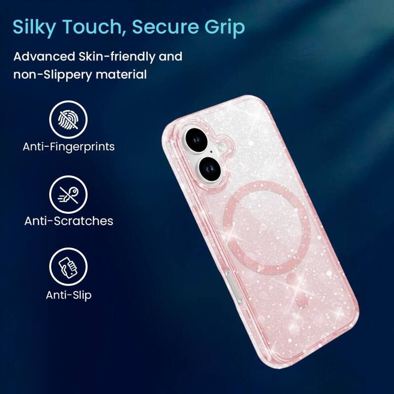 Silky Touch, Secure Grip

Advanced Skin-friendly and non-Slippery material

- Anti-Fingerprints
- Anti-Scratches
- Anti-Slip