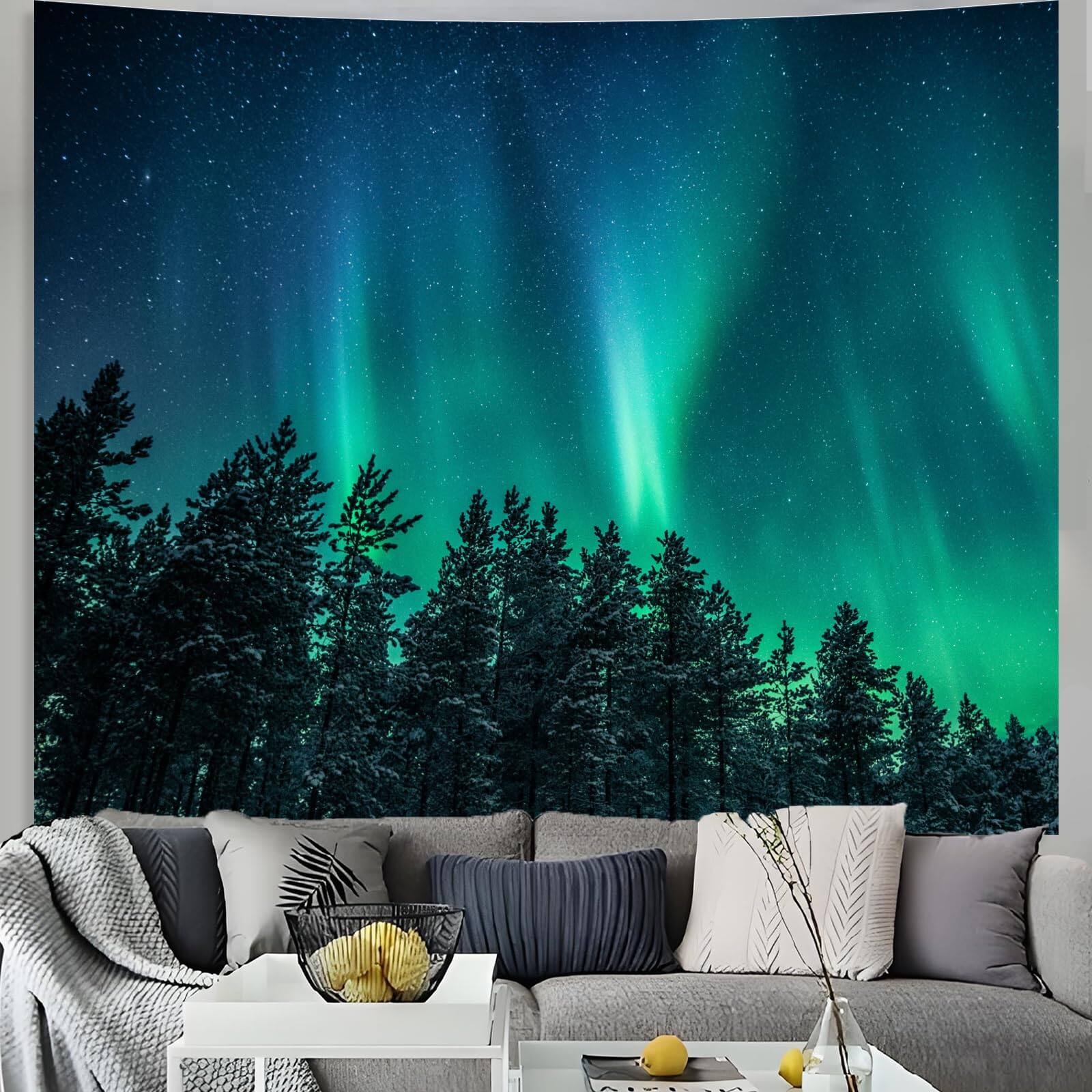 Aurora Forest Tapestry-60"L x 51"W