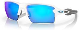 Oakley - Flak 2.0 XL OO9188 918894 59MM Rectangle Sunglasses, Microfiber Pouch - Polished White/Prizm Sapphire