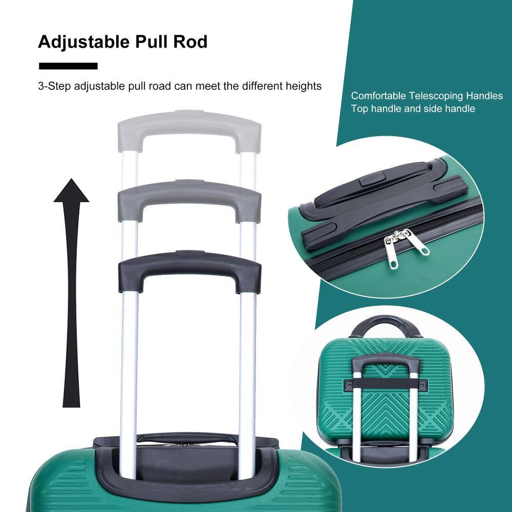 Adjustable Pull Rod  
3-Step adjustable pull rod can meet the different heights  

Comfortable Telescoping Handles  
Top handle and side handle