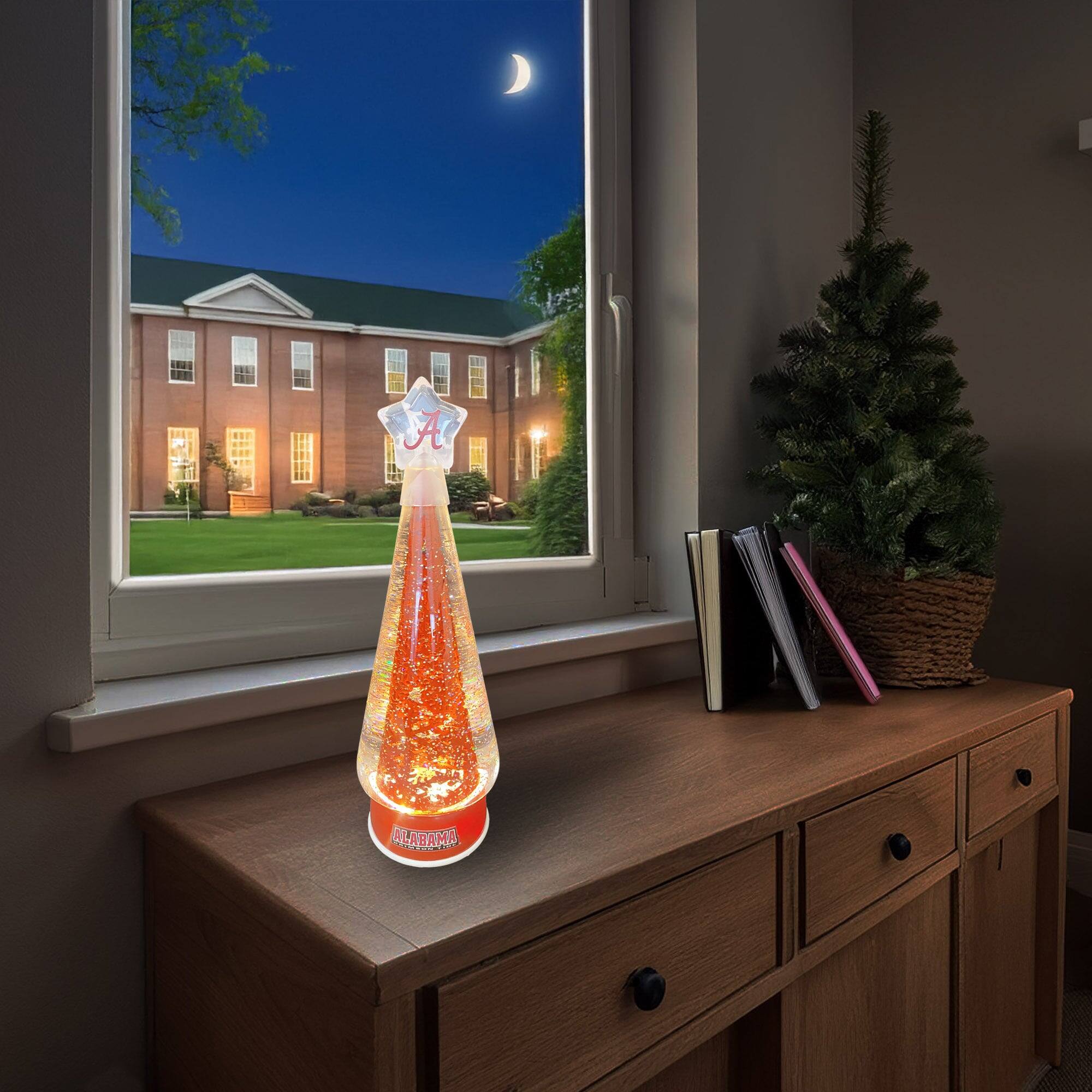 Alt View 2. Santa's Workshop - Alabama Crimson Tide 12" Tree Globe - Red.