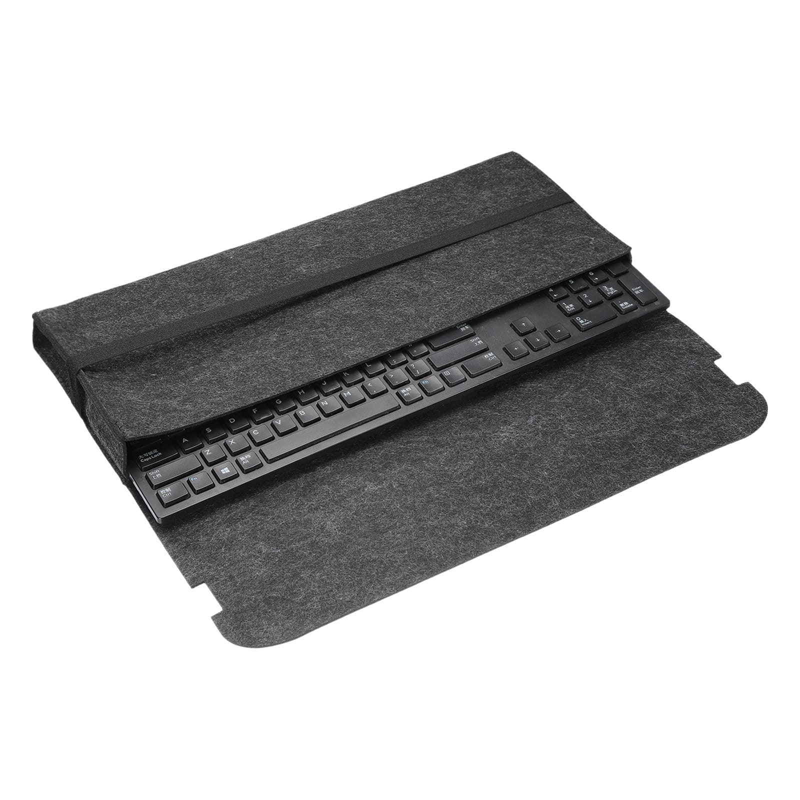 Unique Bargains - 1pc 108 Keys Keyboard Case Sleeve (18.5x7.1x1.8 Inch) Dustproof Waterproof Carrying Case for Mechanical Keyboards - Dark Gray