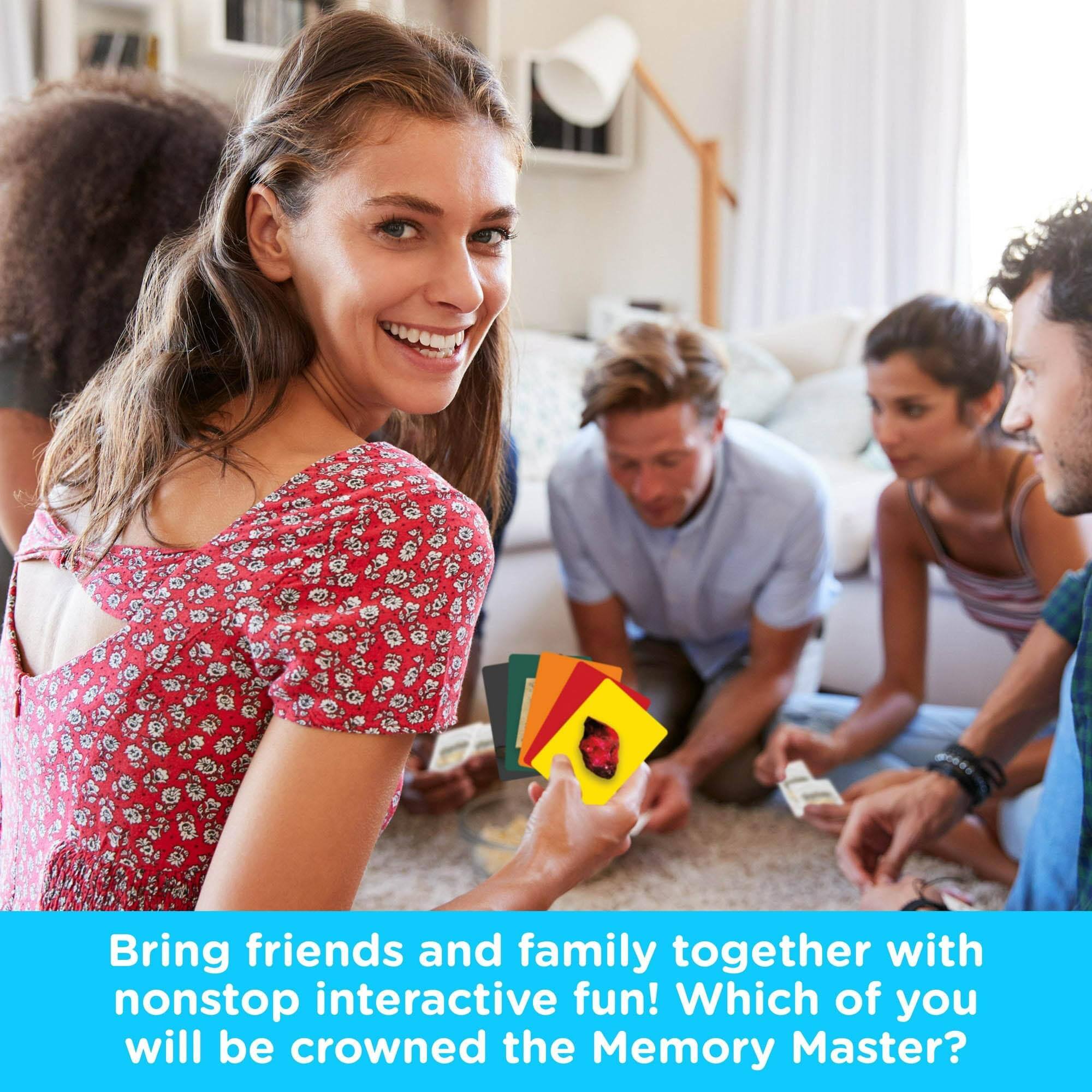 Bring friends and family together with nonstop interactive fun! Which of you will be crowned the Memory Master?