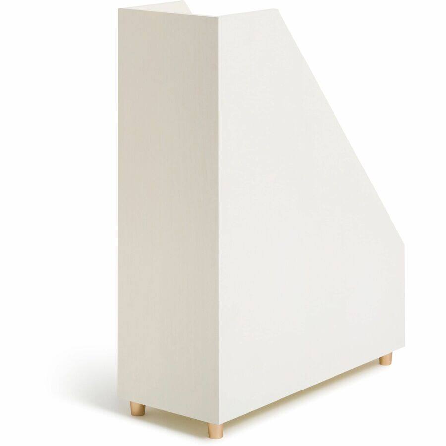 Left. U Brands - U Brands Juliet Magazine Holder White Pine Wood - White.