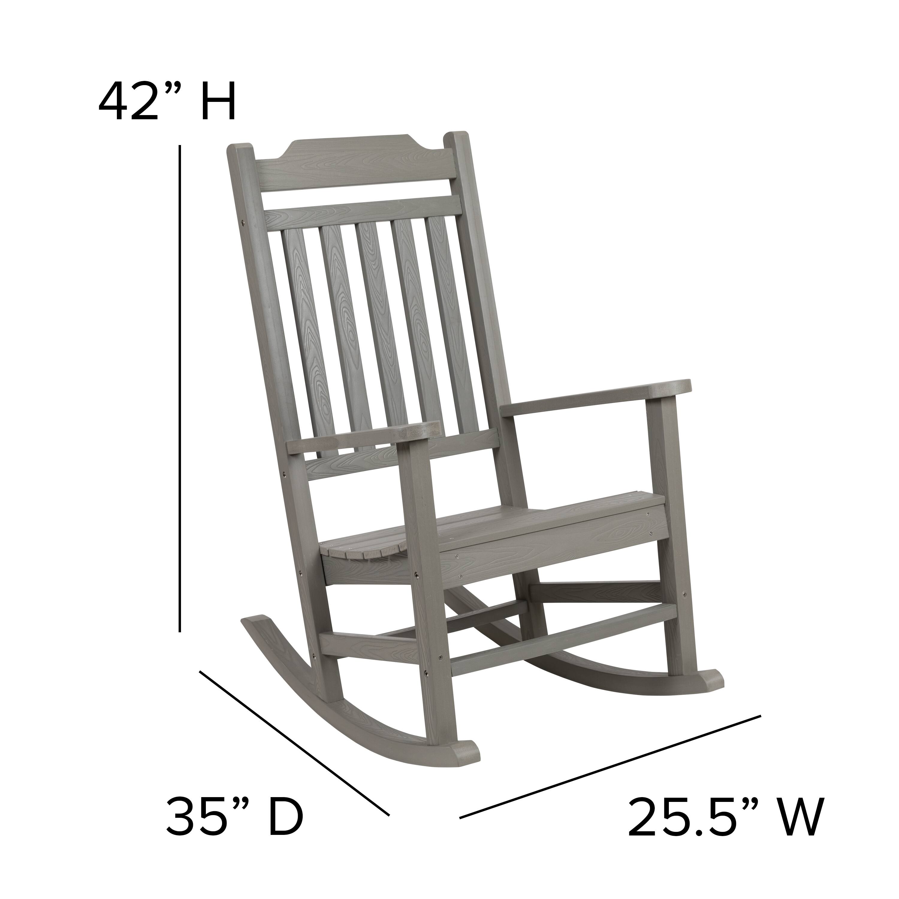 42" H  
35" D  
25.5" W