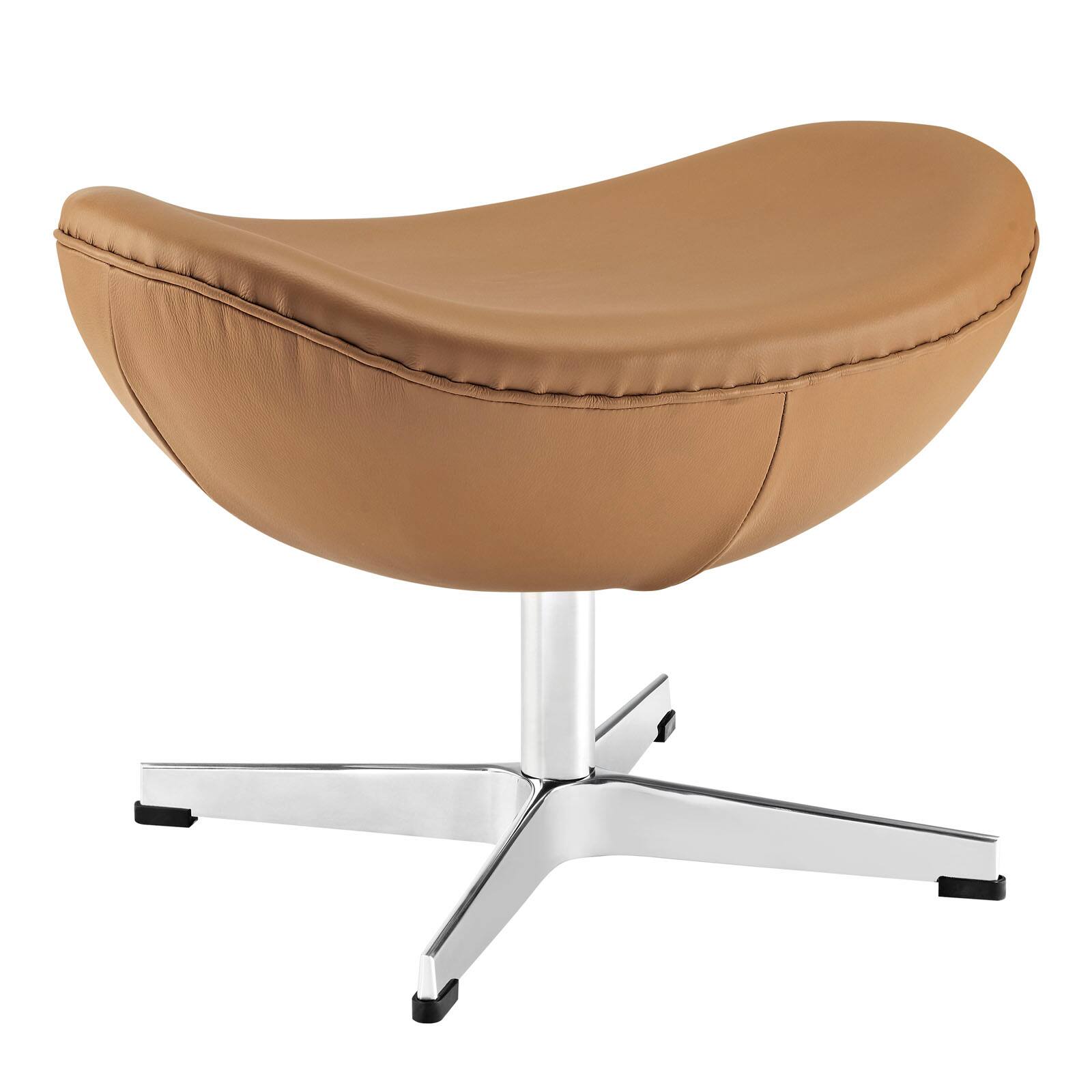 Angle. Modway - Glove Leather Ottoman by Modway - EEI-264-TER.