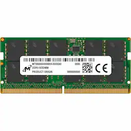Micron Technology - mtc10c1084s1tc48br 16gb ddr5-4800 ecc sodimm memory - Green