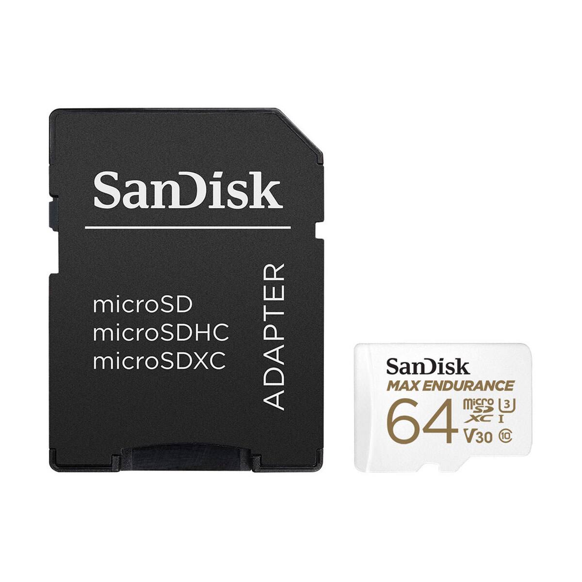 SanDisk microSD microSDHC ADAPTER microSDXC

SanDisk MAX ENDURANCE microSDXC I 64GB V30