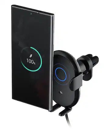 Front. HM 1810 - Auto Sense Qi Wireless Car Automatic Clamping Charging Cd Slot Air Vent Phone Mount Combo For Pixel - Air Vent.