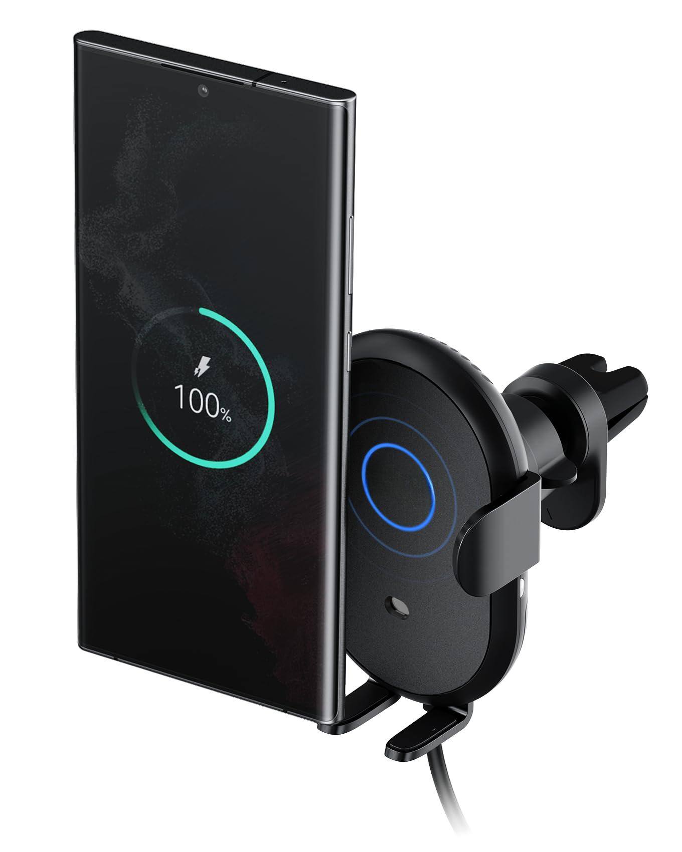 Front. HM 1810 - Auto Sense Qi Wireless Car   Automatic Clamping Charging Cd Slot   Air Vent Phone Mount Combo For Pixel - Air Vent.