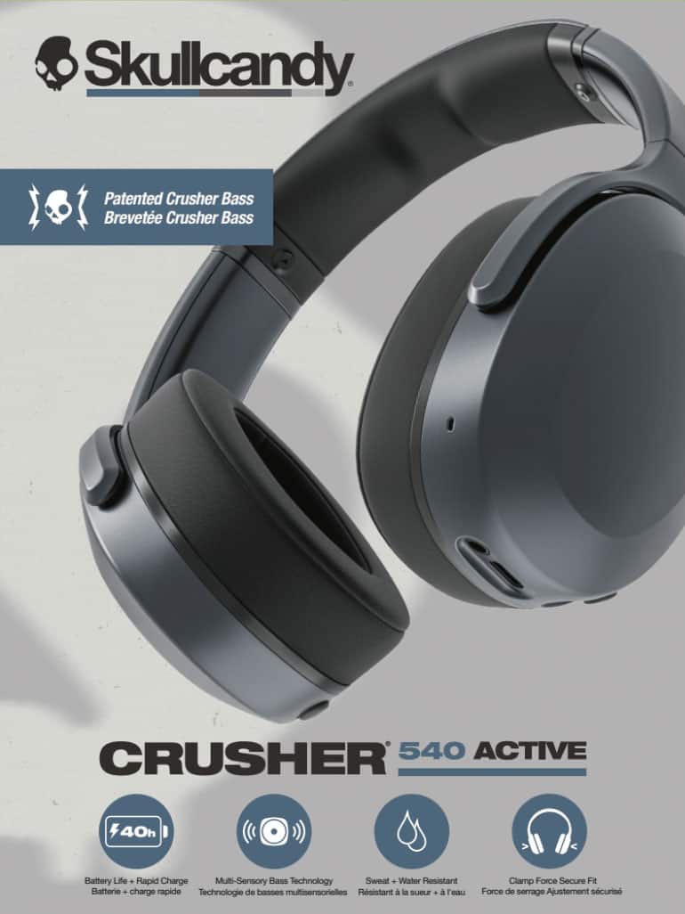 Skullcandy Crusher 540 Active ワイヤレスヘッドホン Crusher 540 Active - Wireless Workout Headphones | Bluetooth