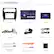 Accessories
- Frame
- Machine
- Manual
- Power Cable
- GPS Antenna
- USB Cable (4 pin / 6 pin)
- Reversing line USB Cable
- Screw & Screwdriver
- Canbus
