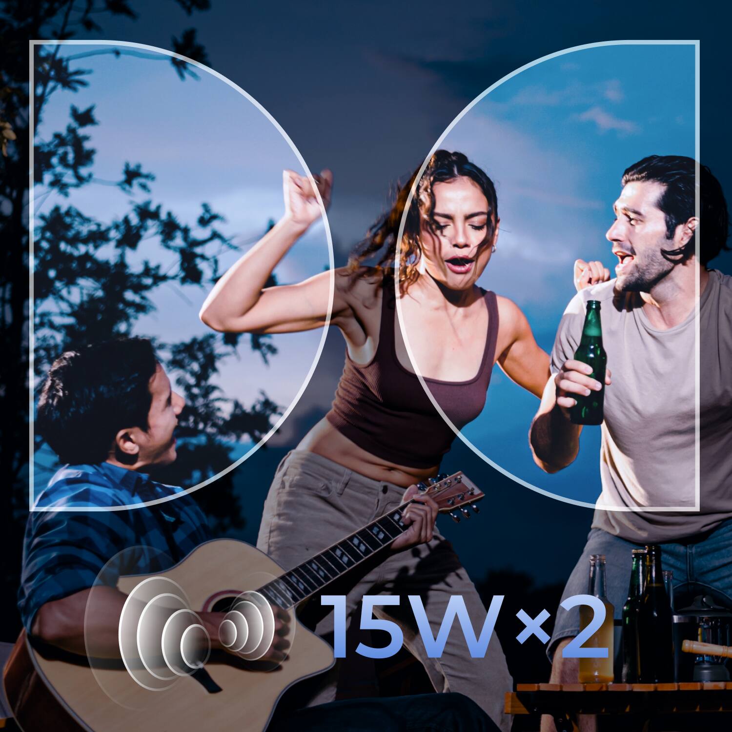 Alt View 6. Ultimea - ULTIMEA Poseidon E40 native 1080P Projector with Android TV 11.0,Netflix,1300 ANSI Lumens,WiFi & Bluetooth,Dolby Audio - Black.