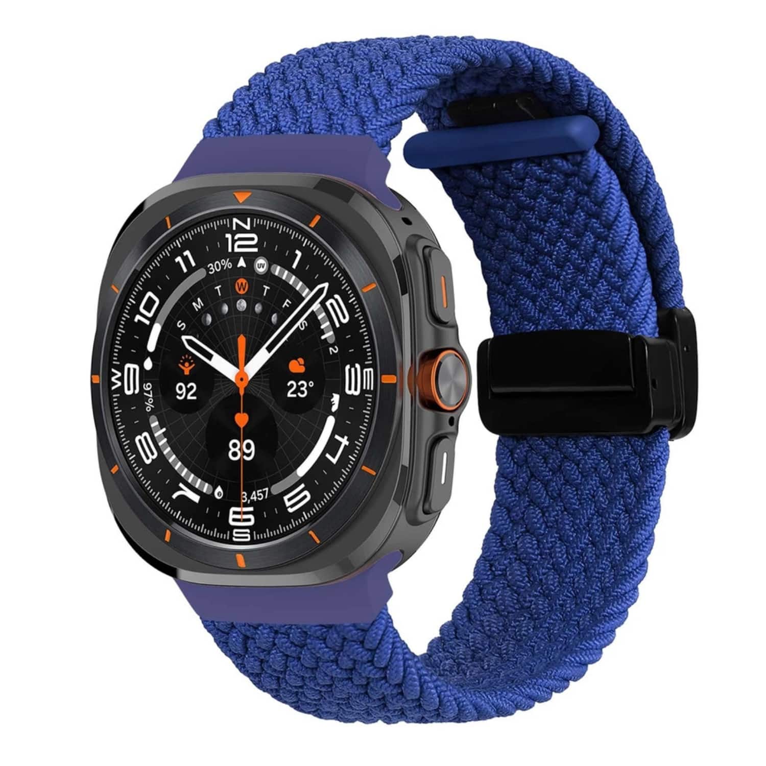 Stock Preferred - Braided Nylon Band for Samsung Galaxy Watch Ultra 2025 - Blue