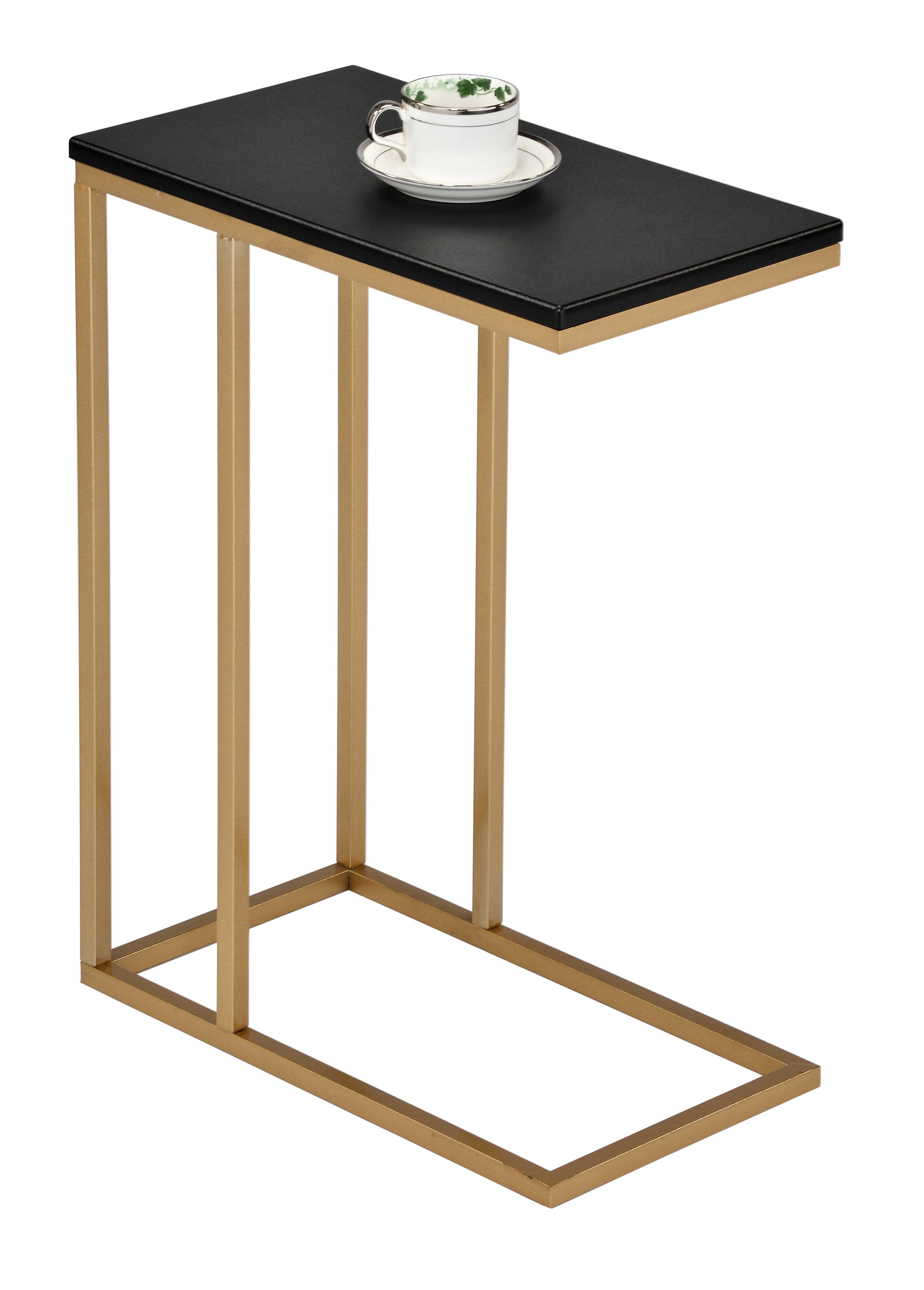 Angle. Kings Brand Furniture - Kings Brand Furniture C-Shaped End Table Side Table for Sofa and Bed Couch - Dark Green.