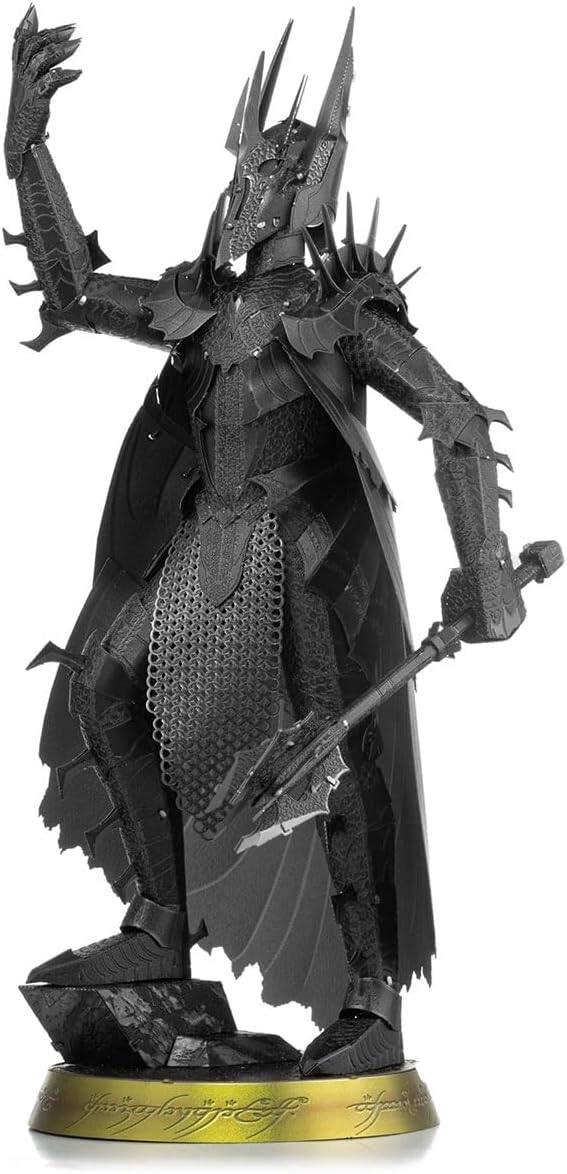 Alt View 1. Metal Earth - Metal Earth Premium Series Lord of The Rings Sauron 3D Metal Model Kit Fascinations - Silver.