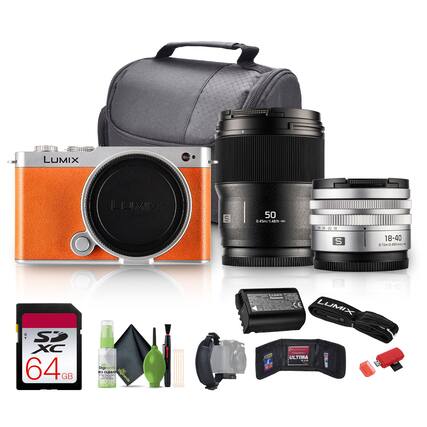 LUMIX S 50mm f/1.4
LUMIX S 18-40mm f/3.5-5.6
64 GB SDXC Card
LUMIX Battery
LUMIX Strap
Cleaning Kit
Ultima Camera Bag