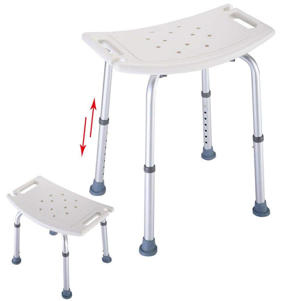 Winado - 7-Level Adjustable Bathtub Bench & Shower Chair with Anti-Skid Feet, 300lbs Capacity, Tool-Free Installation for Elderly - White