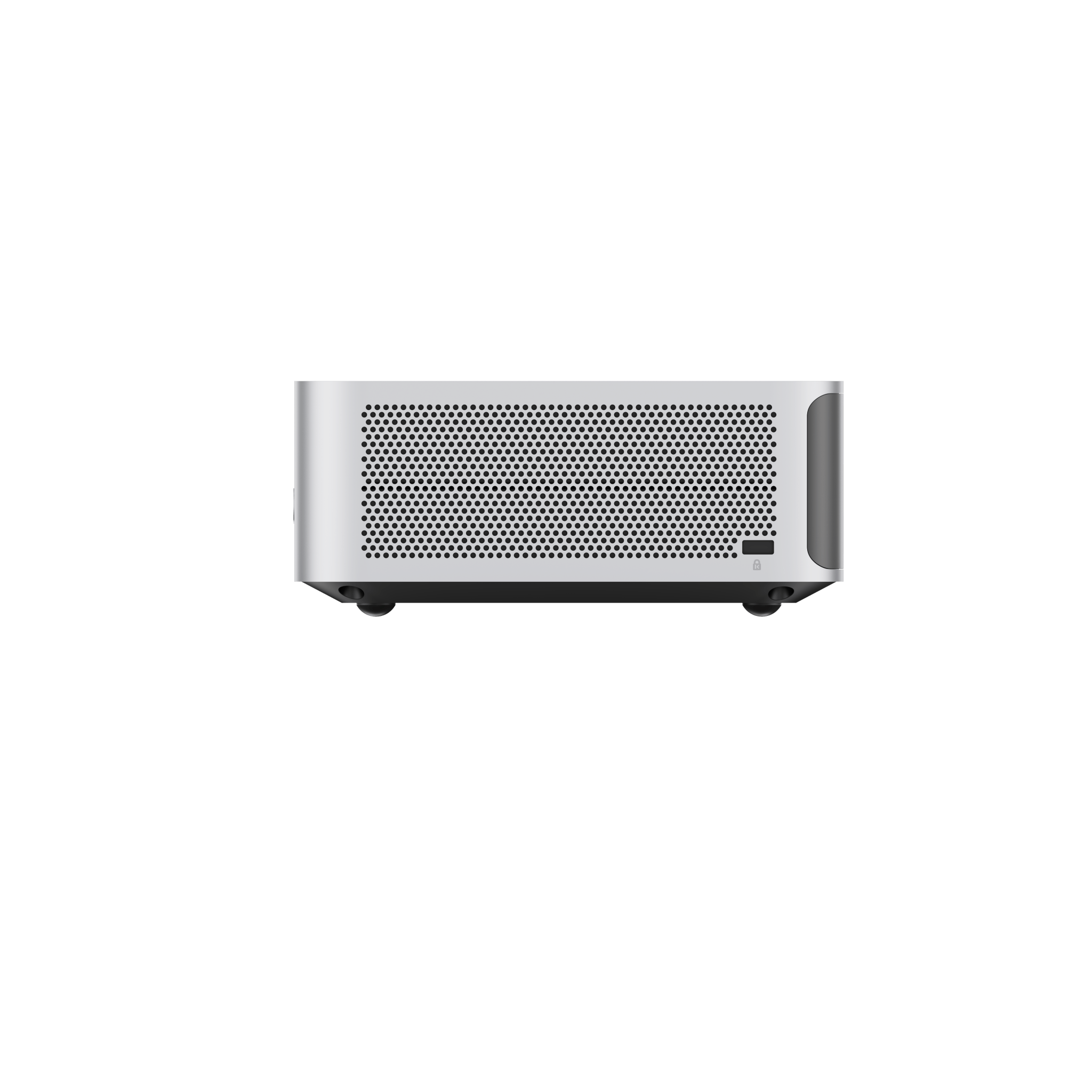 Back. Minisforum - AI X1-470 Mini PC, Barebone, Ryzen AI 9 HX 470, Radeon 890M, OCuLink, USB4, 2.5GbE, WiFi 7, Win 11 Ready.