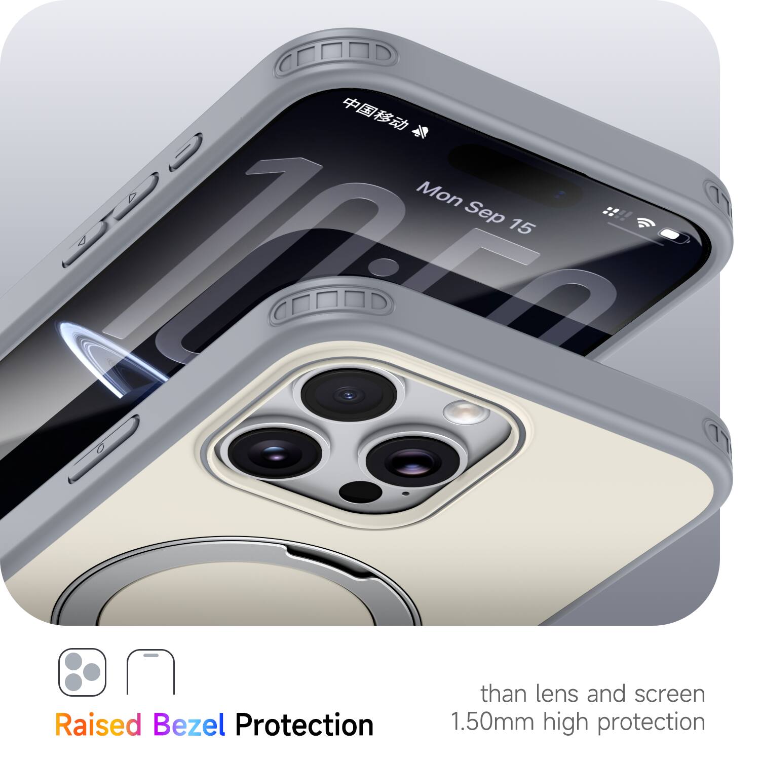 0 Mon 11 Sep 15 M 17 Raised Bezel Protection than lens and screen 1.50mm high protection