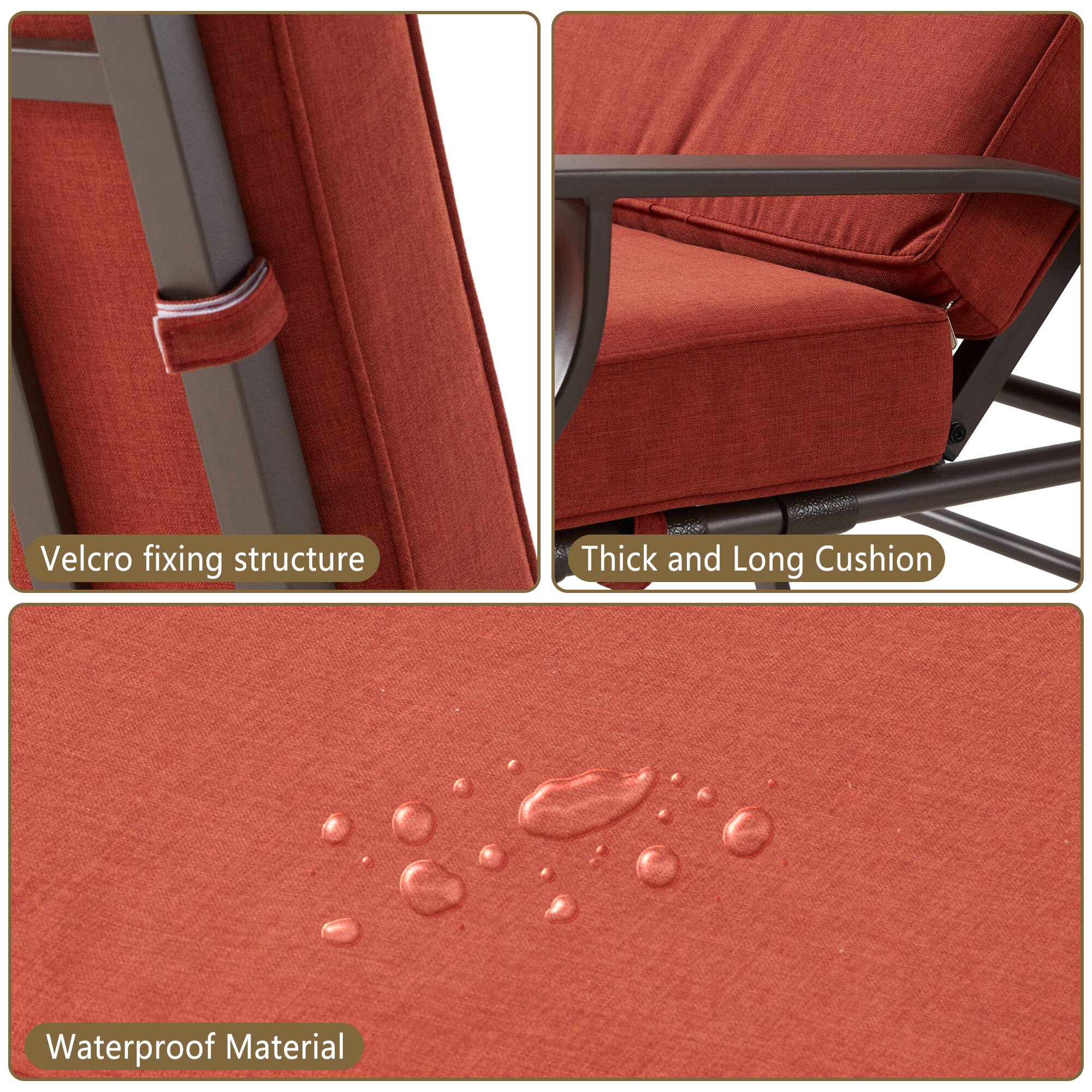 - Velcro fixing structure
- Thick and Long Cushion
- Waterproof Material